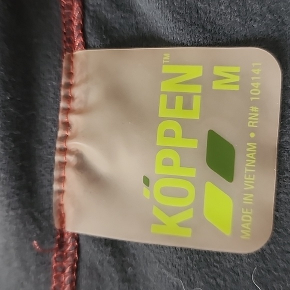 Koppen men's burnt orange quarter zip pullover - Picture 3 of 4